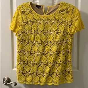 Talbot floral yellow top